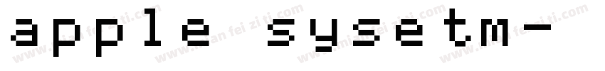 apple sysetm字体转换
